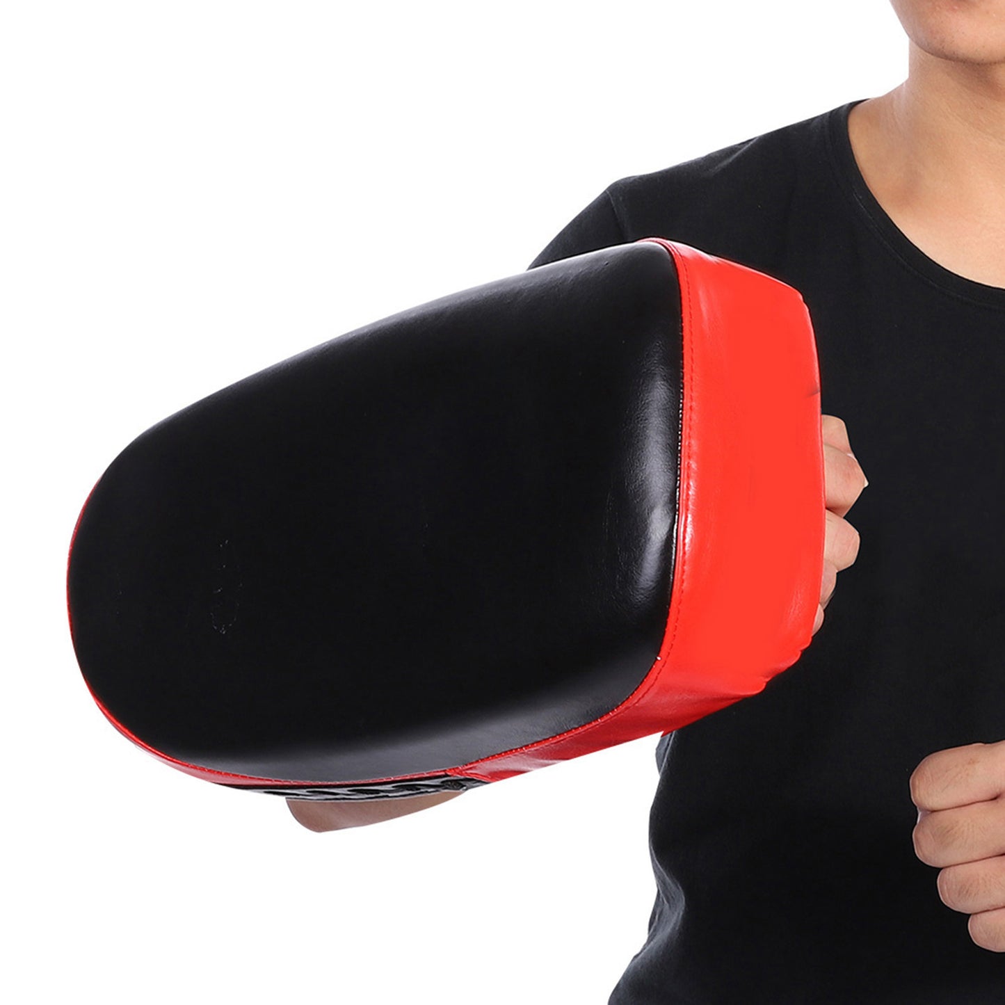 Muay Thai Boxing Kicking Curve Pad Hand Feet Target Punching Training Shield(Red)